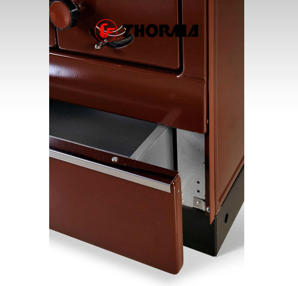 Печь-плита OKONOM 85/FIKO DELUXE, правая, коричневый (Thorma)