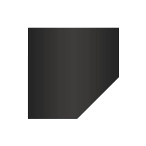 Grillux Лист угловой-призматический 1100х1100 черный