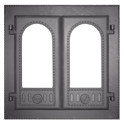 Дверка каминная со стеклом Рубцовское ДК-6С от магазина «Печной Царь»