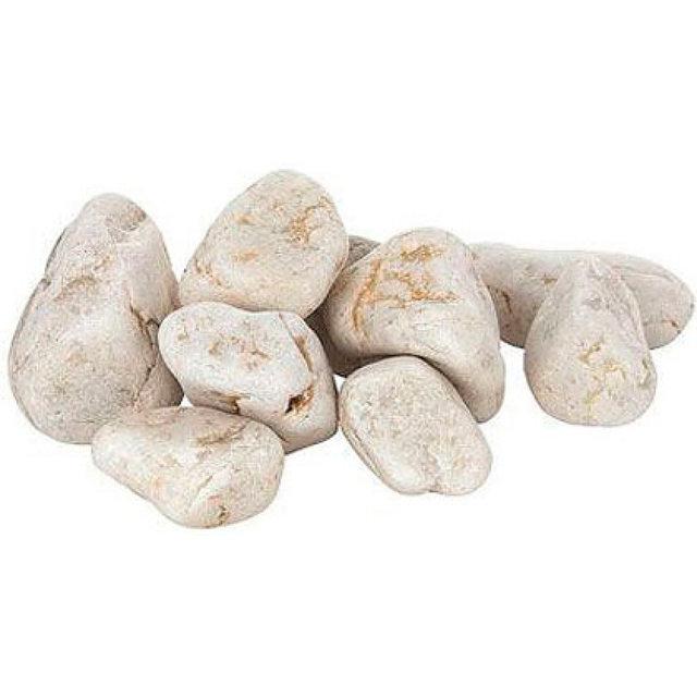 Камни для бани отборный белый кварц