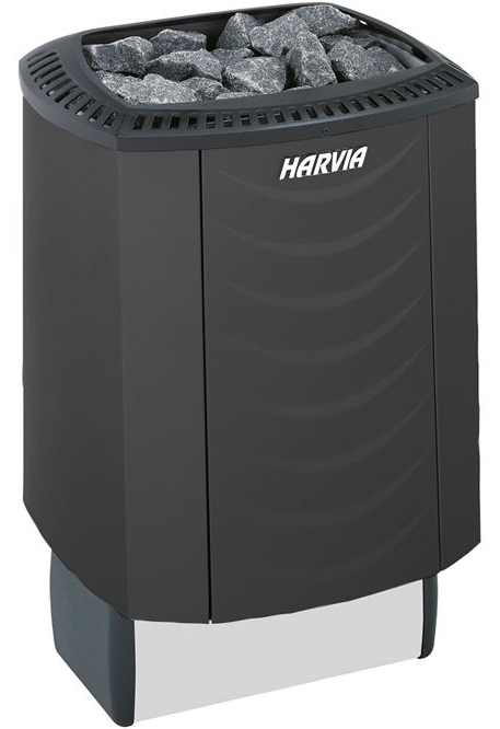 Электрокаменка Harvia Sound M90 Black (чёрная, со встроенным пультом)