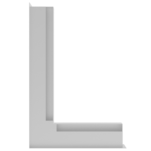 Вентиляционная решетка Kratki LUFT 600х400х60 белая левая